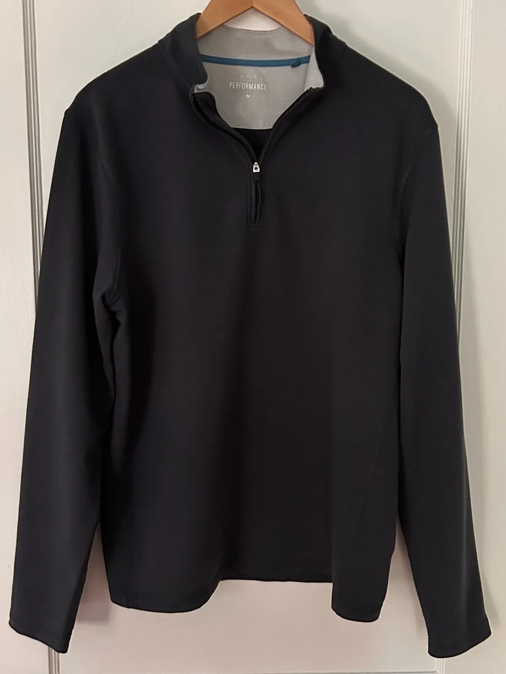 J.Crew Mens Size M Long Sleeve 1/4 Zip Performance Pullover